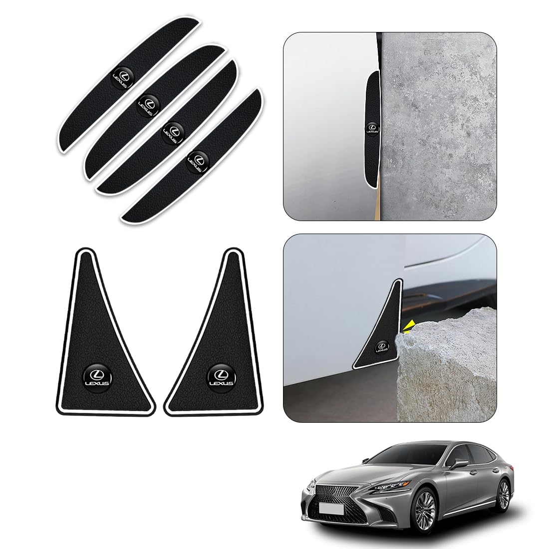 

OuTLife Новый эксклюзивный для Lexus X/LX/CT/EX/HS/NX/ES - Совместим со всеми сериями, Угол двери чёрный