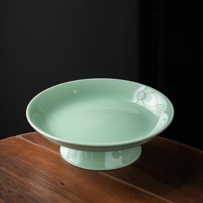 Ceramic High-Footed Fruit and Snack Plate
