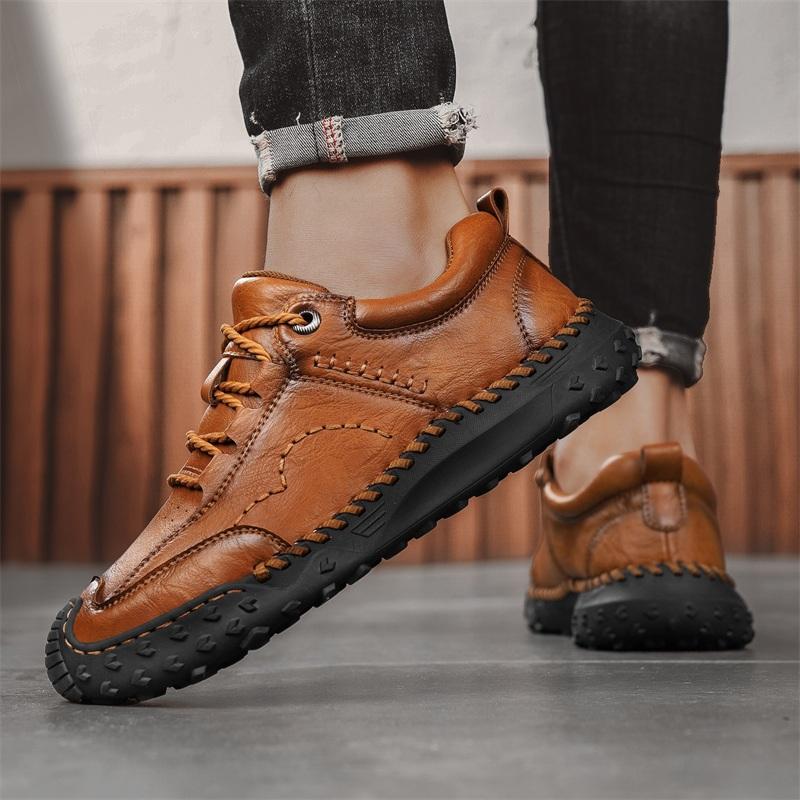 Fashion 2025 New Luxury Men Sneakers Male Comfortable Outdoor Shoe High Quality All-match Business Shoes Leather Fashion Walking Shoes