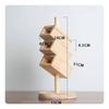 Solid Wood Rotating Desk Organizer Sturdy Desktop Storage Holder Multi-Purpose