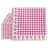20Pcs Classic Vintage Plaid Checkered Printed Disposable Dinner Napkin Paper Birthday Wedding Party Decoration