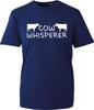 Cow Whisperer Unisex T Shirt Funny Farming Graphic Tee Cotton Black Animal Top