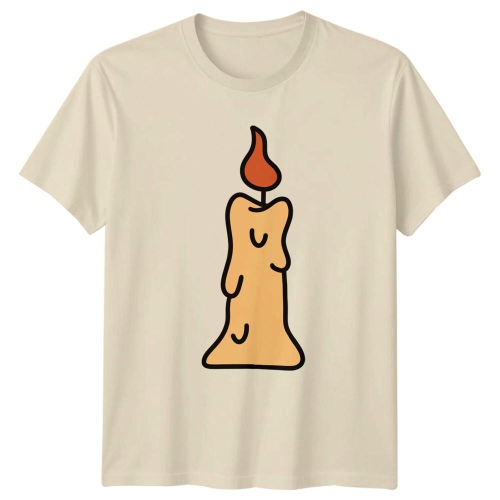 Candle Light Glow TShirt Candle Art Celebration Home Birthday Gift