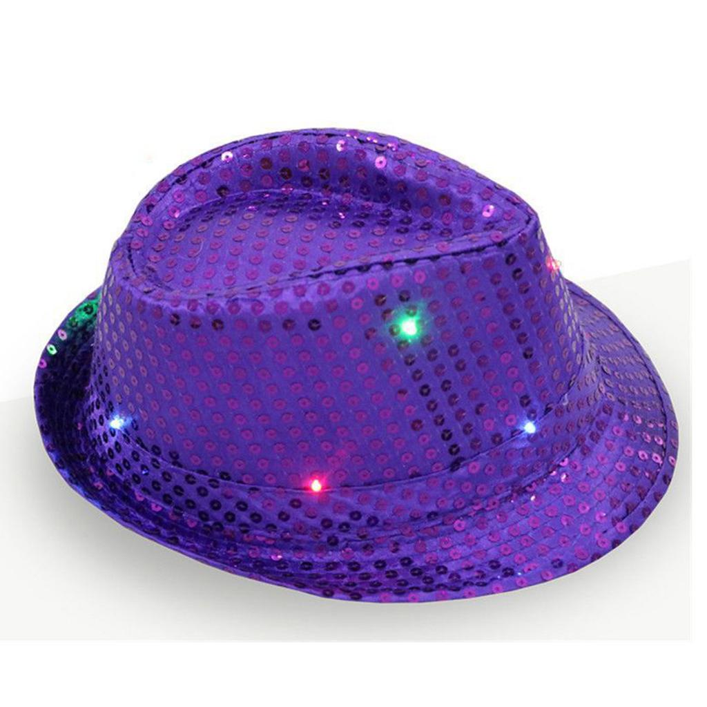 (Beamer)Blinkende leuchtende LED-Bunte Pailletten-Unisex-Kostüm-Tanzparty-Hut
