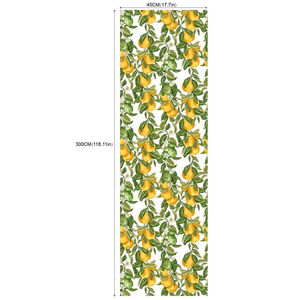 Květinová citronová samolepicí tapeta pro dekoraci ložnice a hotelu RW181-200