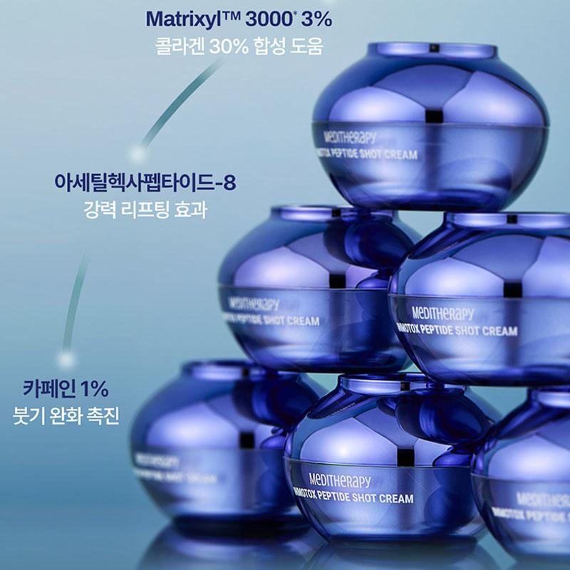 Meditherapy Inmotox Peptide Shot Cream + Suction Jet Device – Korean Hydrating Face Lifting & V-Line Care Set