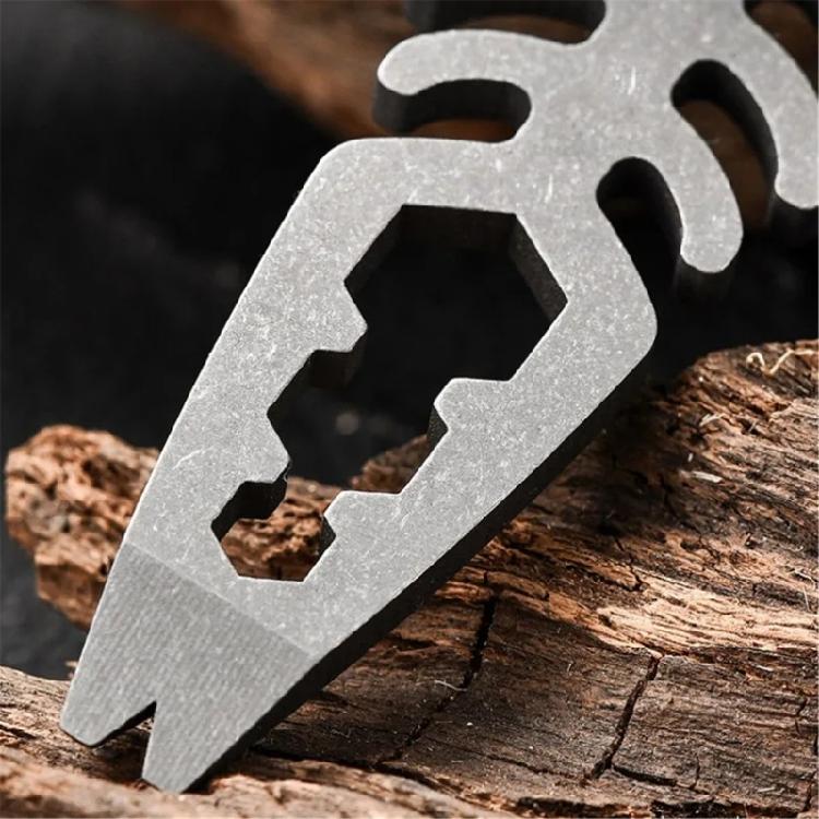High Strengths Alloys Bottle Opener with Necklace Keychains Survival Tool for Travel and Camping
