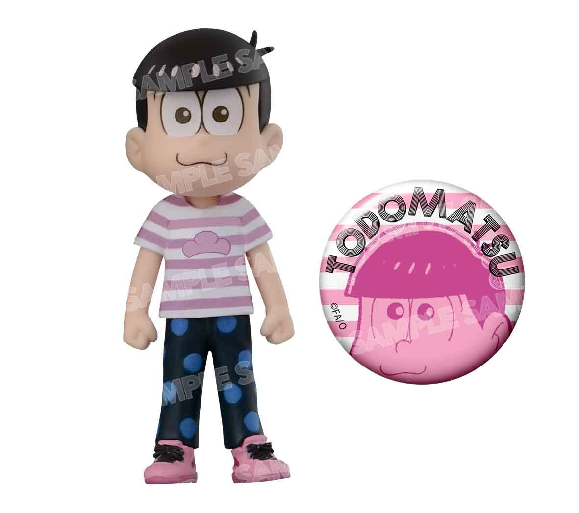 

Todomatsu World Collectible Figure Clothes for the avex pictures x BANPRESTO Border Pine Osomatsu-san - Pine!! - T-shirt ver.