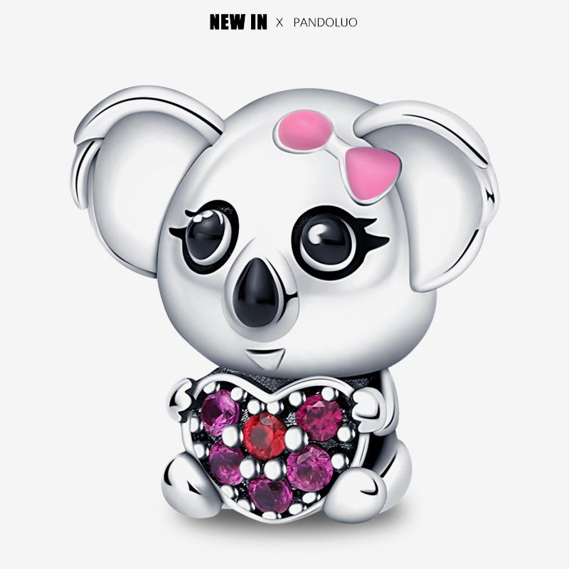 New In Copper Cute Pet Animal Shapes Charm Beads Fits Pandach Original Charms Bracelet For Women Pendant Bead Jewelry