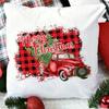 Merry Christmas Printed Pillowcase Home Decoration Living Room Sofa Cushion Cover House Bedroom Bedside Chair Pillowcase