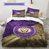Name Custom Orlando City SC Pattern Bedding Set Quilt Cover Pillowcase Home Decor Gift (1 * Duvet Cover + 2 * Pillowcase, Without Core)