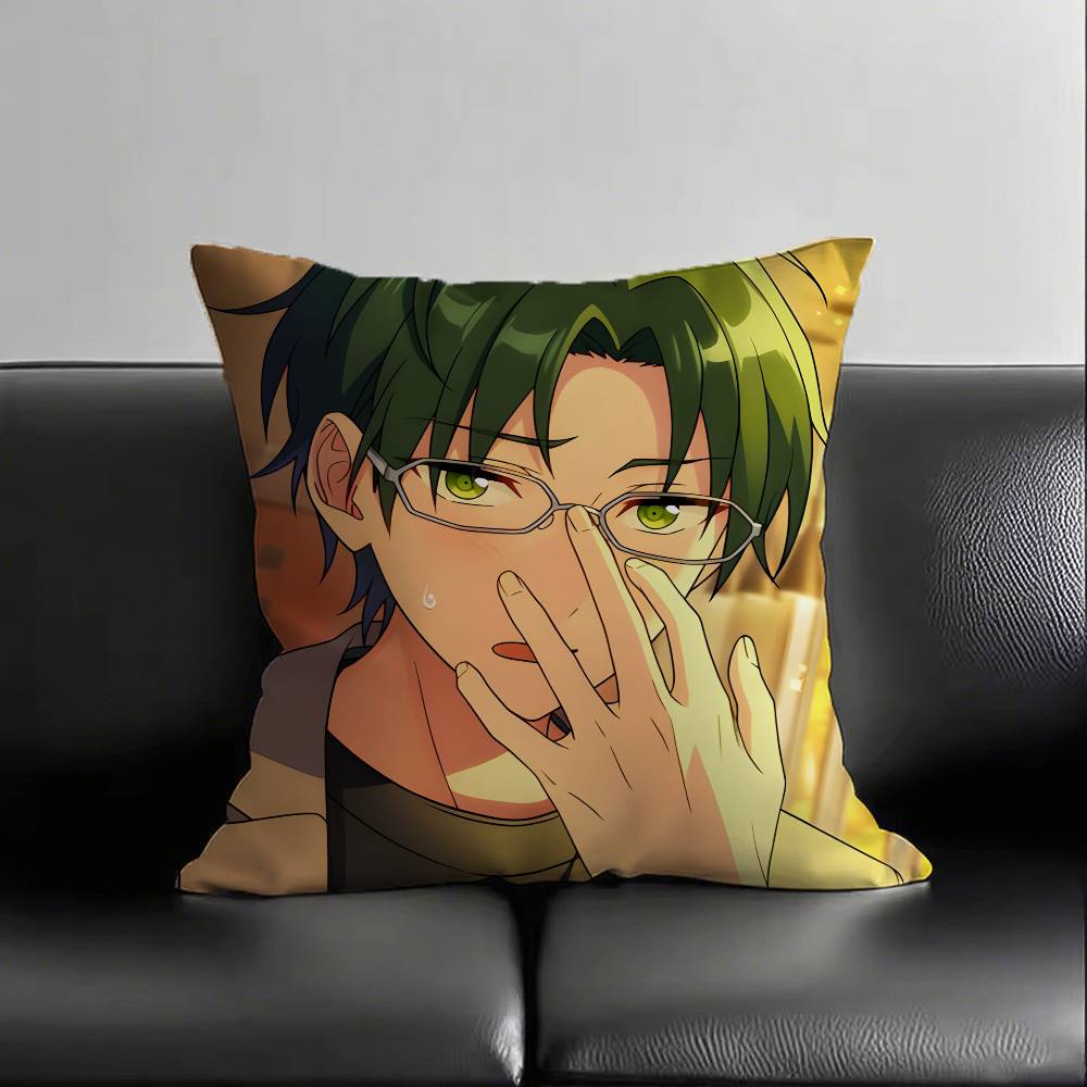 

1pc Keito Hasumi Pillow Case Fashion Square Pillowcase Bedroom Sofa Room Ins Decoration Leisure 16x16Inch
