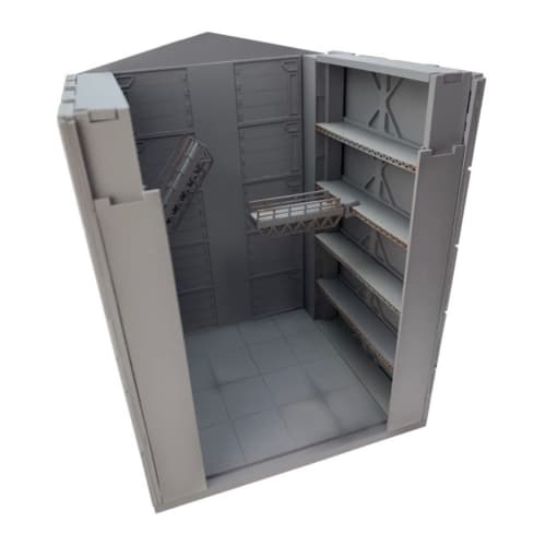 TOMYTEC 1/144 DioColle Combat Series DCM21 Hangar Pre-painted Plastic Model 322665