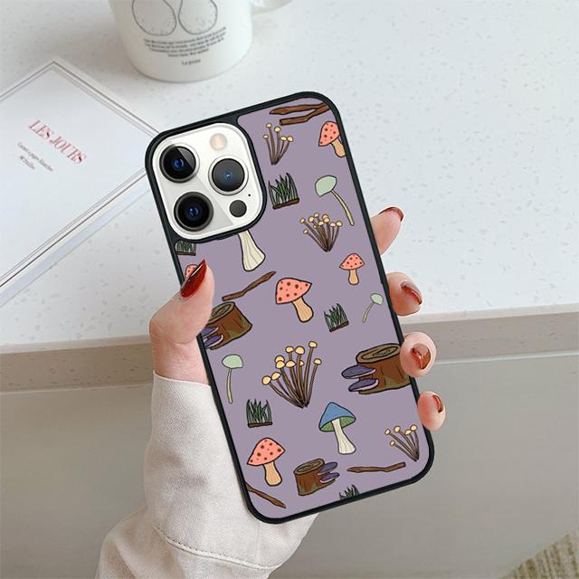 Mushroom Forest Celular Mobile Smartphone Cases For iPhone 17 Air 16 14 12 13 11 Pro MAX Plus Coque Fundas
