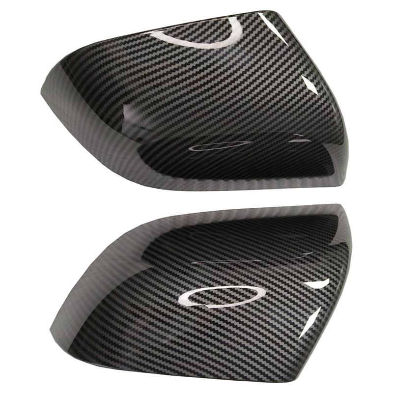 Trending Car Rear Mirror Cover Cap Carbon Fiber Pattern For Tesla Model 3 2018-2024/Model Y Exterior Side Mirror Cover Carbon Fiber Pattern