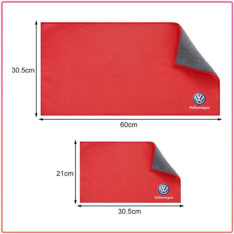 1Pcs Car Interior Wash Towel Microfiber Cleaning Rag Cloth For Volkswagen Jetta MK5 MK6 Golf-4 5 6 7 Passat 3B7 601 171 B5 B6 B7 T4 T5