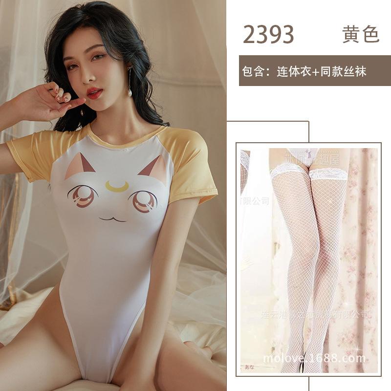 Two-dimensional anime cosplay sex uniform sexy one-piece sex underwear open file free of dead pool water