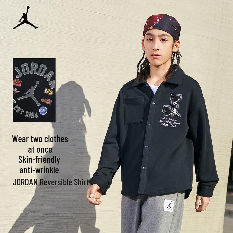 Jordan Nike AJ Kids  Long-Sleeve Collared Shirt S