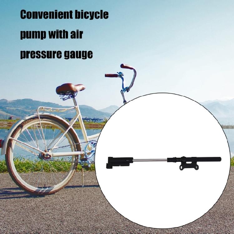 Bicycles Tire Pump with Barometers Road Bike Tyre Inflator Hand Pump Aluminum Cycling Hand Airs Pump Bike Accessories