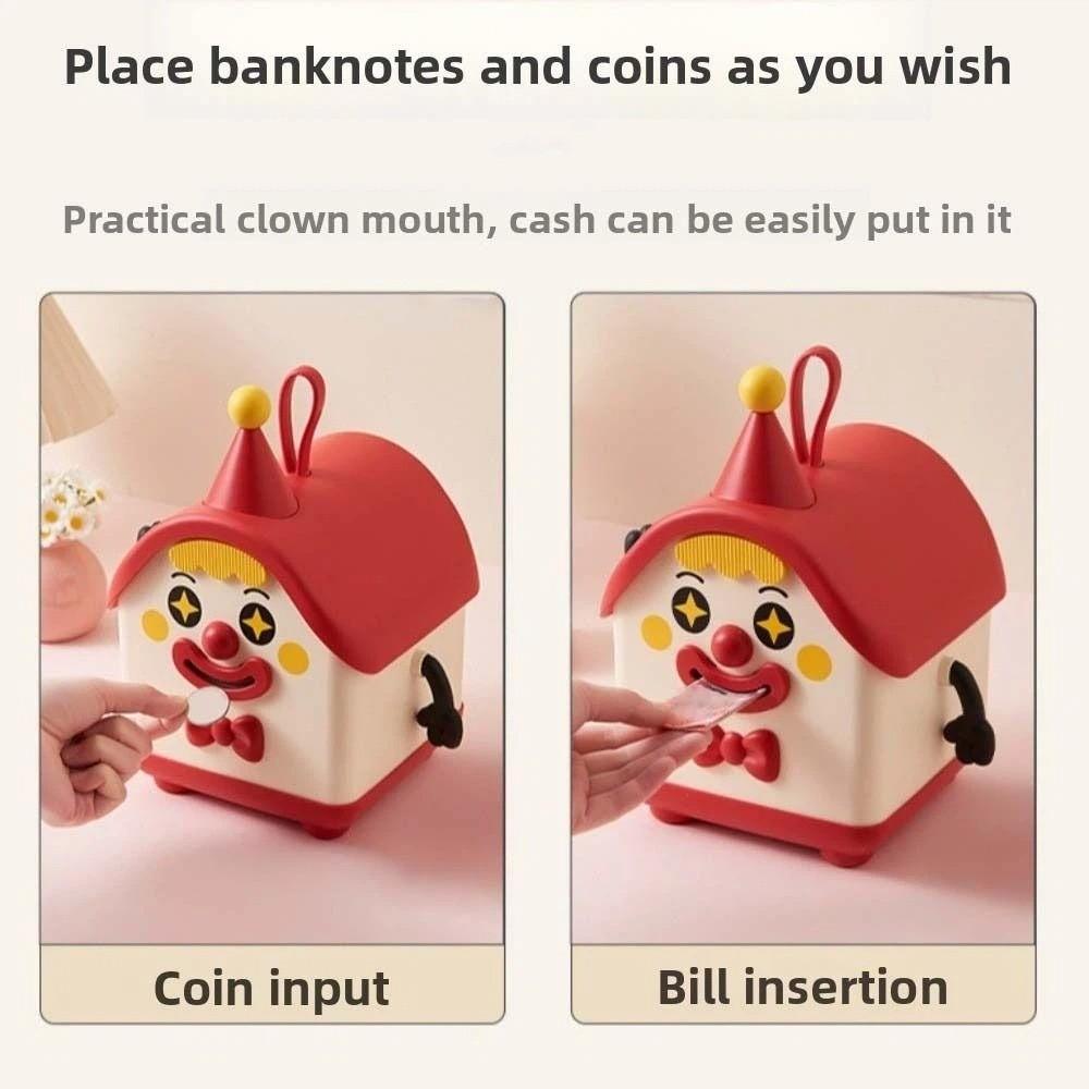 Cartoon House Joker Money Tank Large Capacity Kids Storage Box Coin Savings Tank  Kids