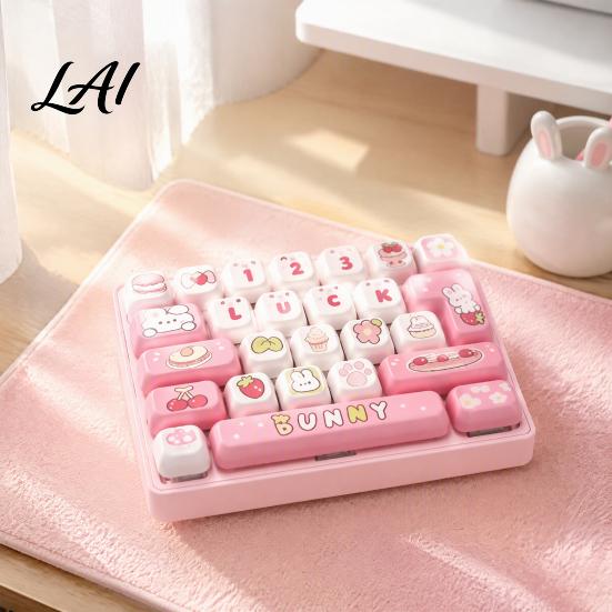 26-Key Keyboard Decor Fidget Toy Animal Theme Push Bubble Keyboard Tactile Pressing Toy Stress Relief Mini for Backpack Purse Charm