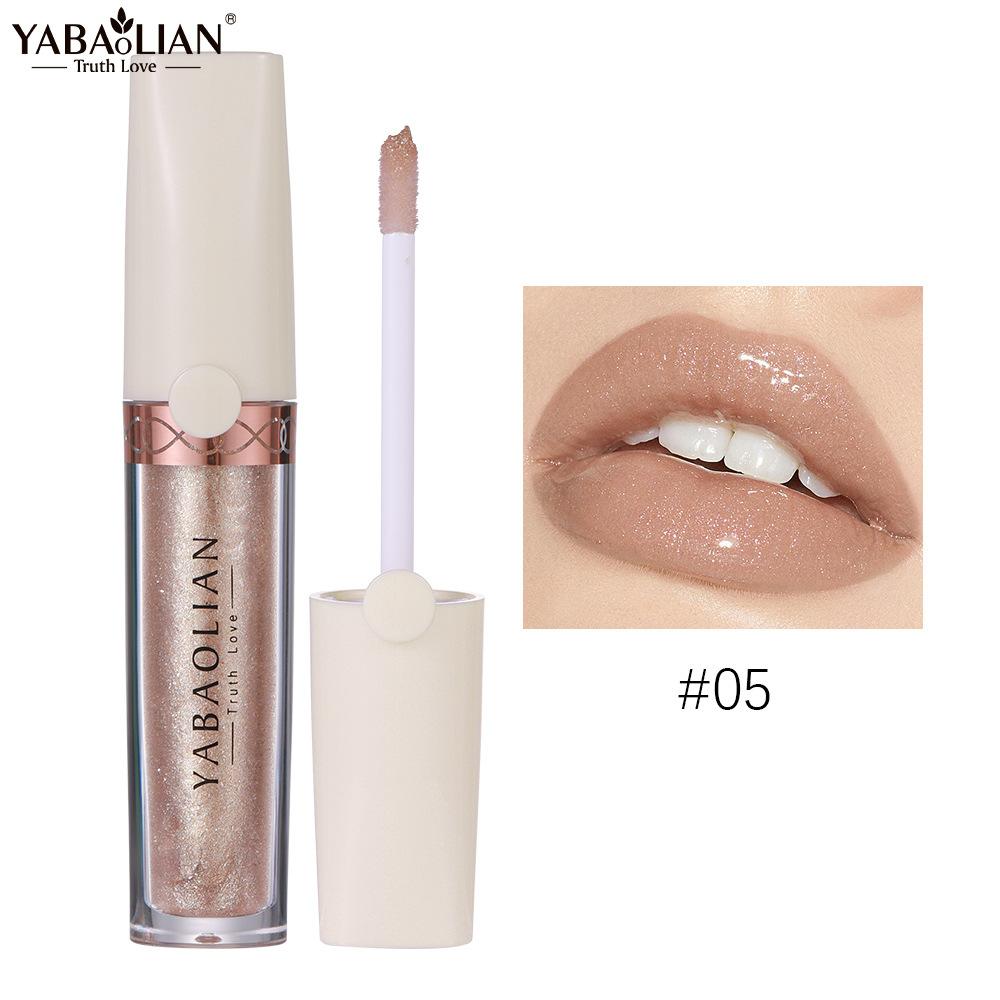 

Блеск для губ, блеск для губ, перламутровая помада, высокопигментированная, стойкая жидкая помада, водостойкое масло для губ для ежедневного макияжа 5#
