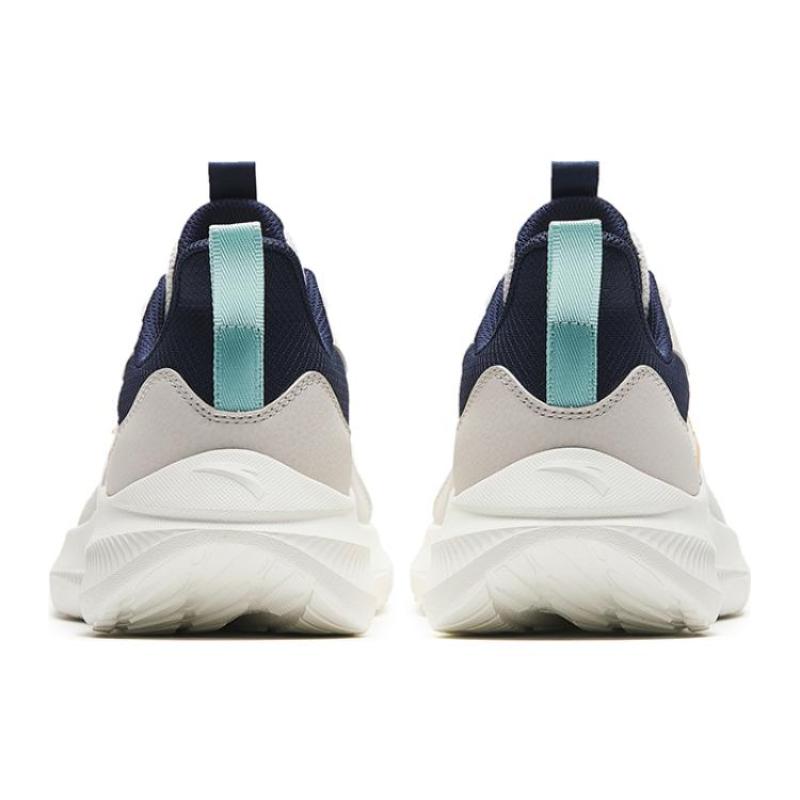 Anta Liuyun Abrasion Resistant Low Top Casual City Commute Running Shoes Men's White Orange Sneakers 912345512-2