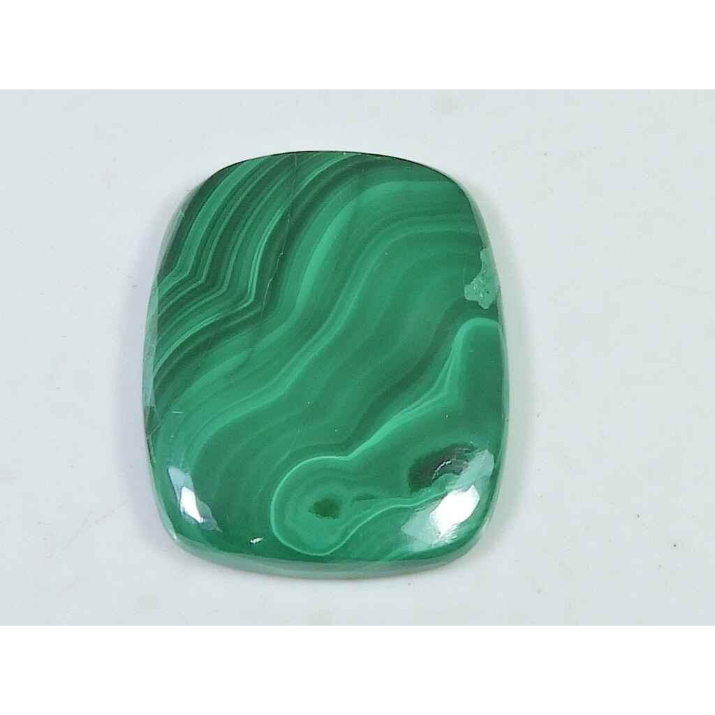 58Cts. Natural Green Malachite Octagon Cabochon Loose Gemstone 26X34MM SK-2000
