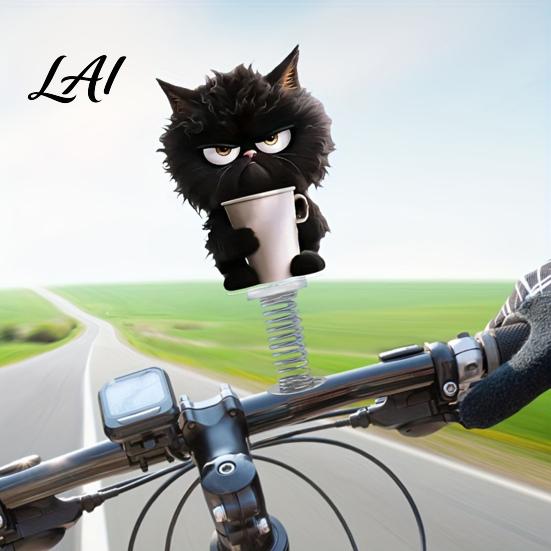 Miniature Cat Dashboard Ornaments Cute Car Decorations with Spring Swing Design 2D Flat Acrylic Kitten Gift for Lovers Ornaments Stable Self