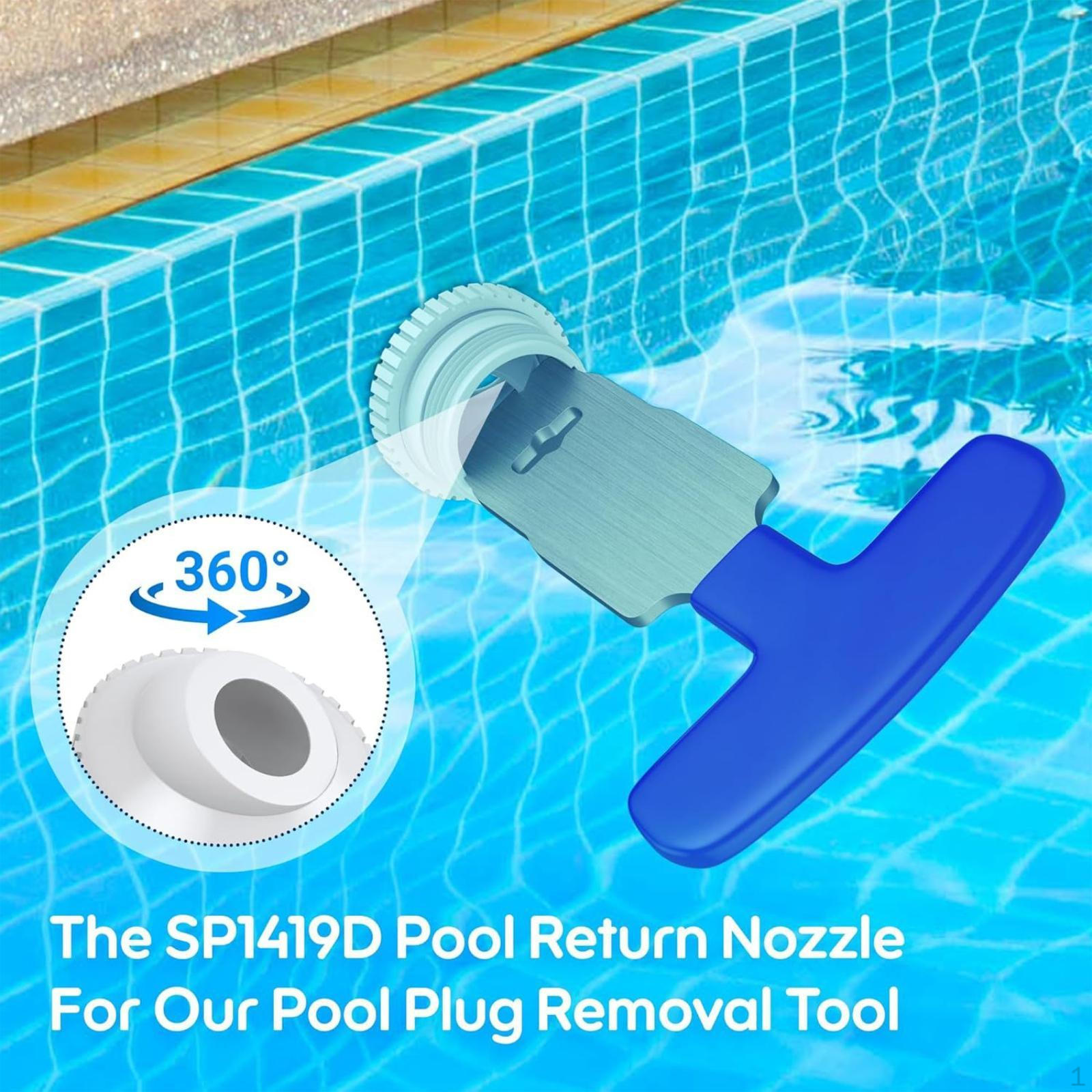 7x Pool Inlet Fitting Kit with Removal Tool Replacement Portable Practical Premium Grille