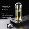 Portable Tea Infuser Double-Wall Glass Bottle