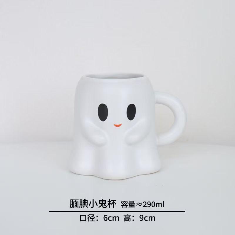 Easter Halloween Ghost Elf 3D Creative Cute Couple Mug Gift Afternoon Tea Breakfast Milk Cup Home Office Drinking Ceramic Cup