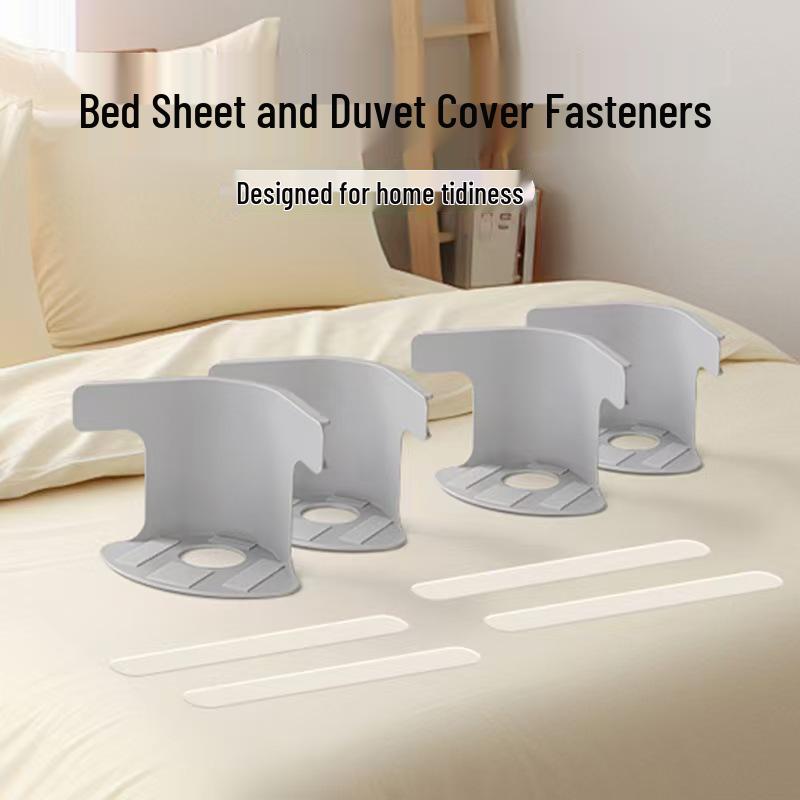 Non-Slip Quilt Cover Clips with Invisible Snap Fasteners