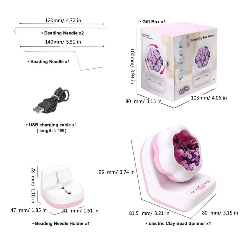 Functional Bead Threading Machine  Beading Tools Efficient Automatic Beader with Adjustable Settings for Hobbyists