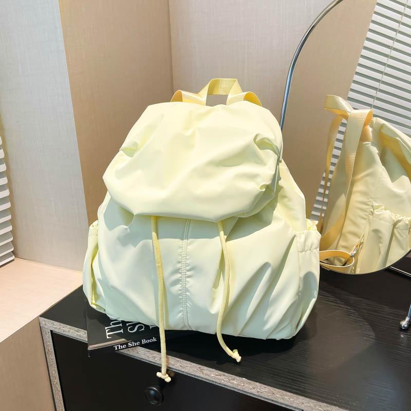 

Летний универсальный свежий рюкзак женский новый рюкзак в стиле колледжа повседневная нишевая студенческая сумка жёлтый