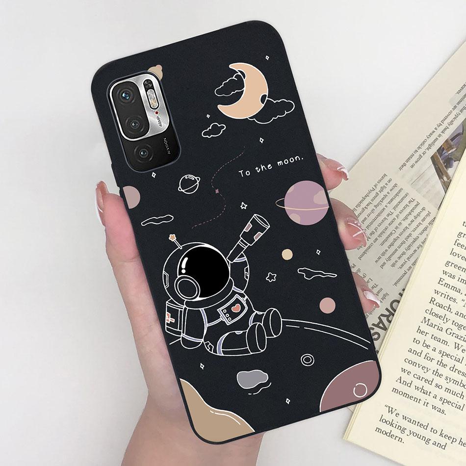 For Xiaomi Redmi Note 10 10T 11 SE 5G Case Pilot Cartoon Pattern Soft Silicone Back Cover For Xiaomi Poco M3 Pro 5G New Bumper