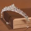 Bridal Headwear Gold/Silver-Colour Women's Fashion Wedding Crown Birthday Tiaras Crown Queen Party Headband