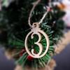 Xmas Box Decor Wooden 1-25 Christmas Calendar Number Label Advent Countdown Hanging Tags
