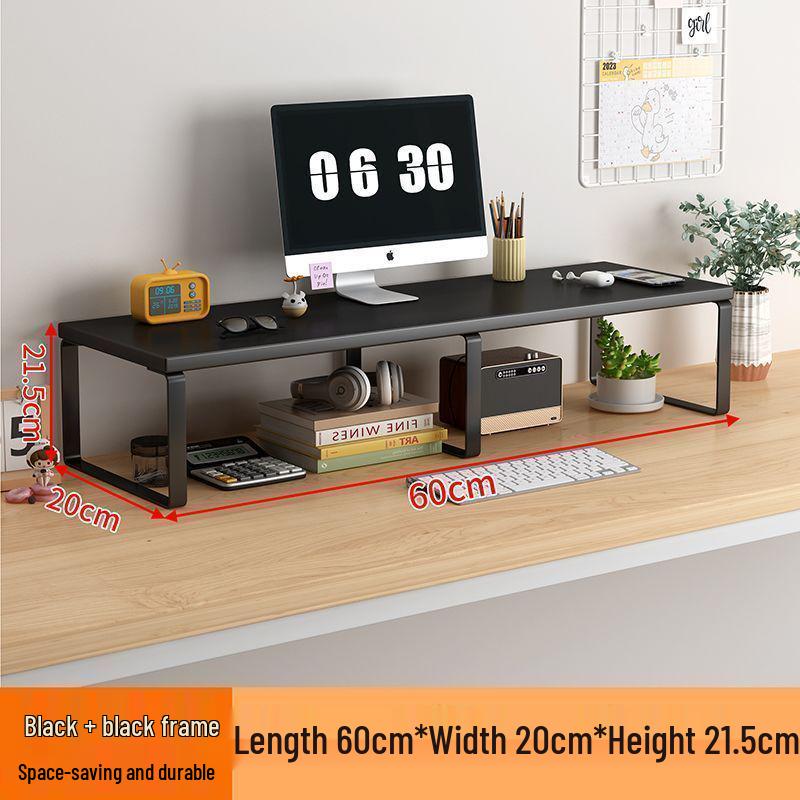 Schreibtisch-Monitor- & Laptop-Ständer mit Stauraum