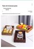 Rectangular Bamboo Bread and Pastry Display Crate