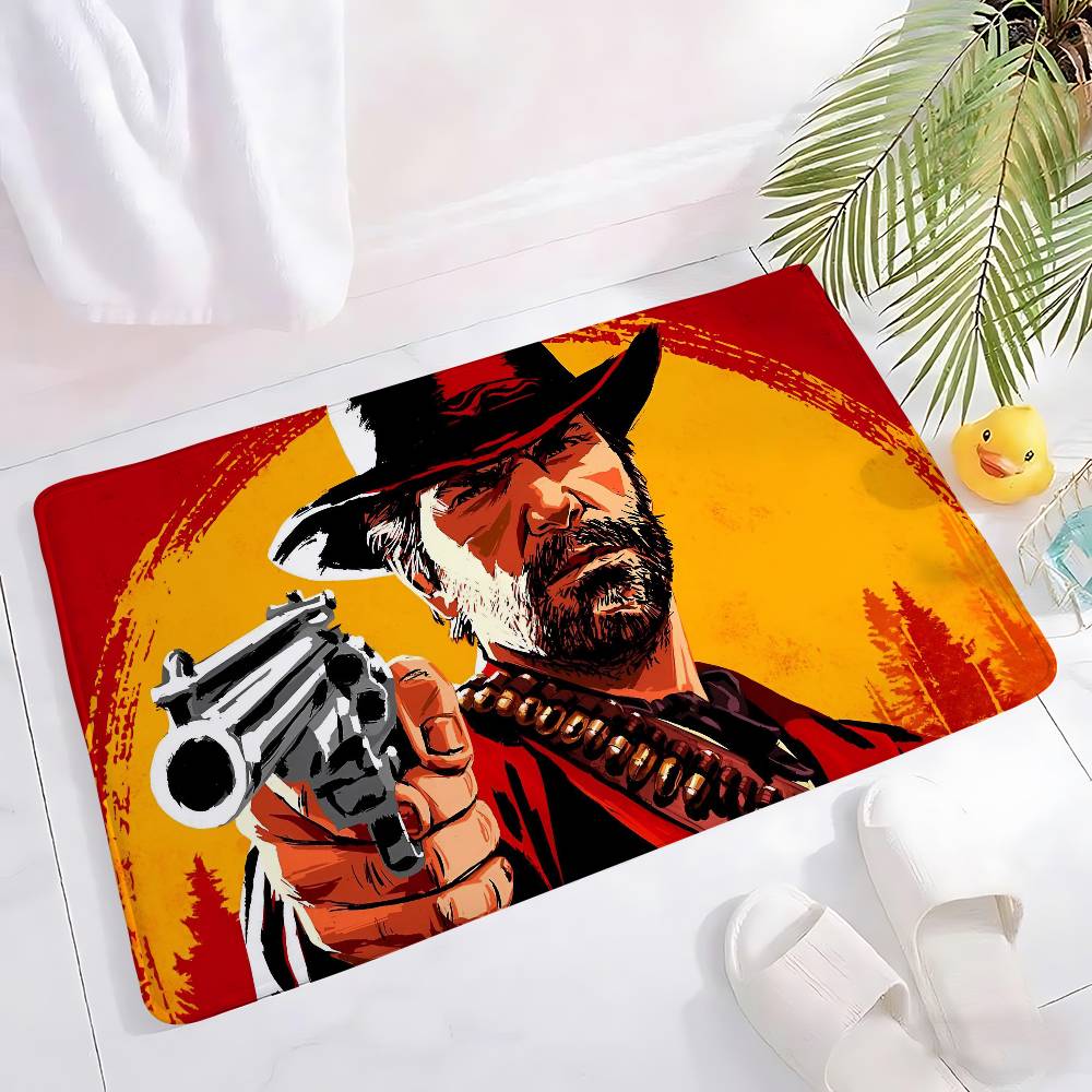 Kitchen-Red-Dead Redemption 2 Tapestry Wall Hanging Tapestry Art Deco Blanket Curtain Hanging At Home Bedroom Living Room Decor