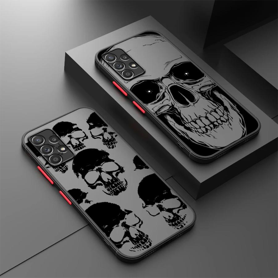 Custodia Cover per Telefono Teschio Scheletrico per Samsung Galaxy A52S A72 A73 A33 A54 A17 A52 A53 A56 A55 A16 A15 A14 A23 A35 A34 A36