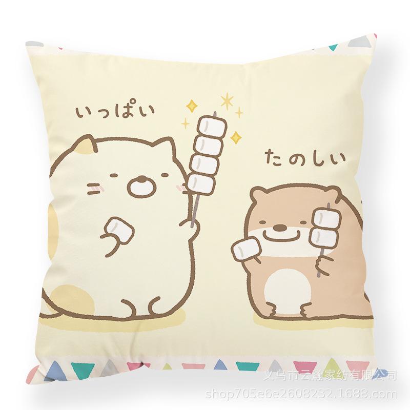 Cartoon Cartoon Corner Creature Pillow Cute Ins Animal Pillow Case Office Waist Rest Premium Durable Quality Useful