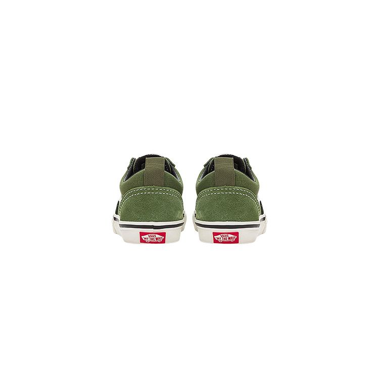 Vans Ward Slip-On Bequem Vielseitig Niedrige Schnürschuhe Laufschuhe Babyschuhe Grün VN0A3QU1E02