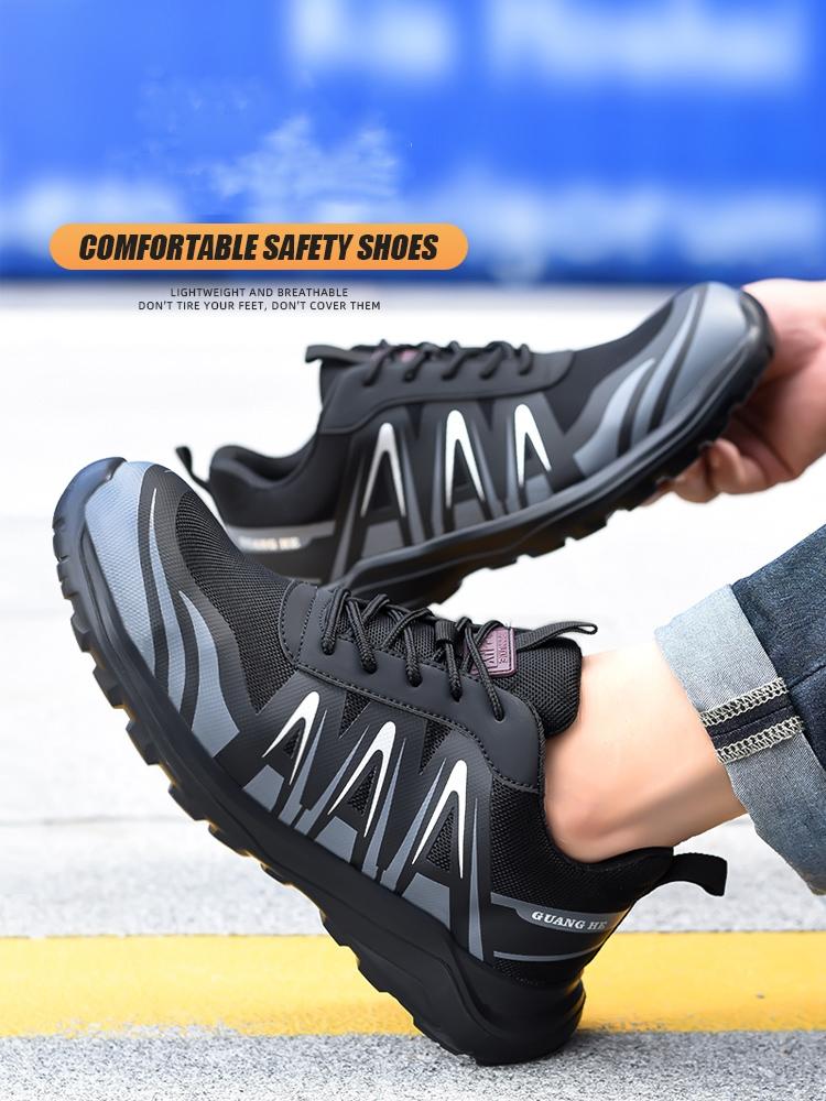 Work Safety Shoes Men Indestructible Work Sneakers Anti-Smashing Puncture Proof Protective Safety Boots