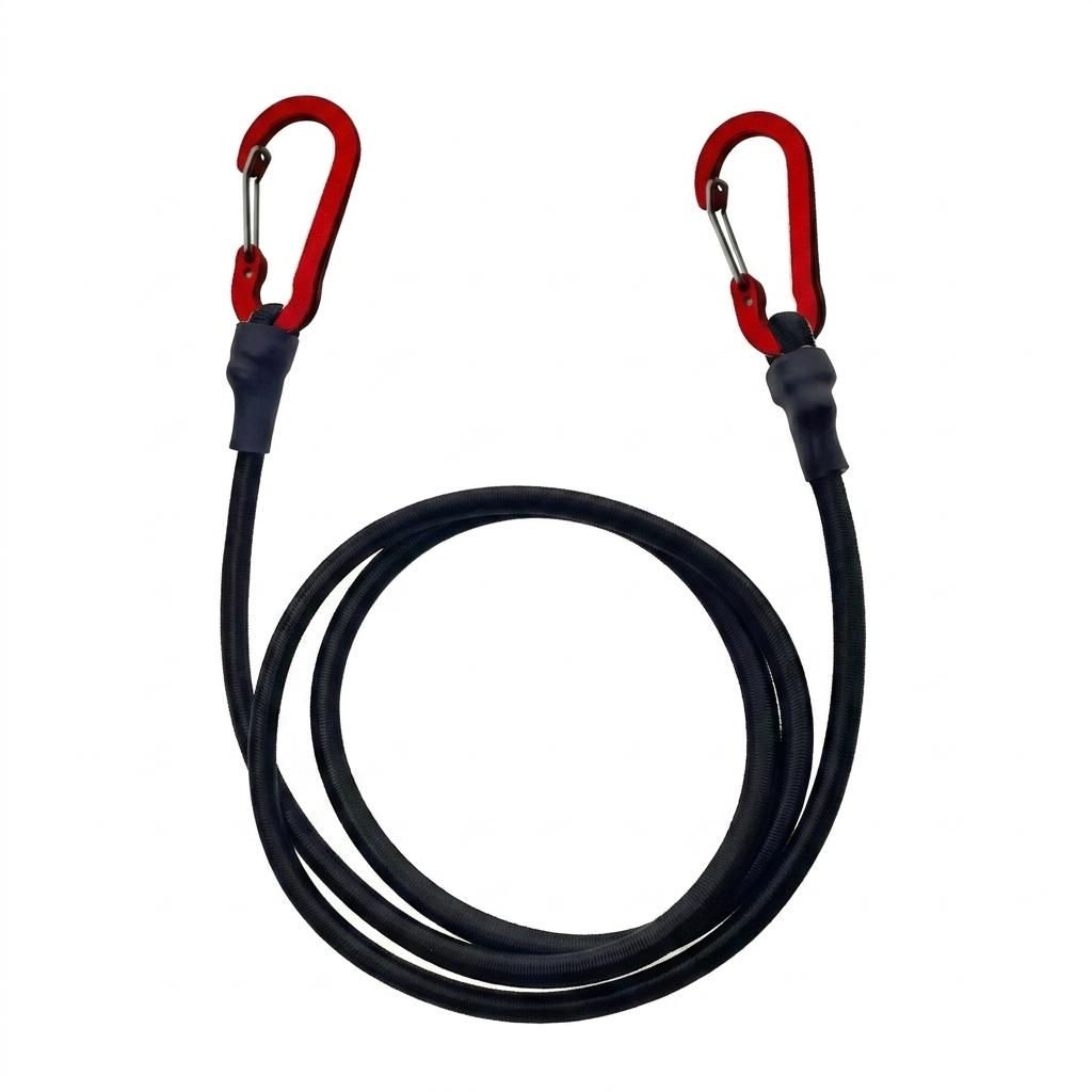 Adjustable Elastic Strap with Hooks for Camping Luggage Bicycle Cargo Multipurpose Tie down Utility Rope 8mm Bungee Cord