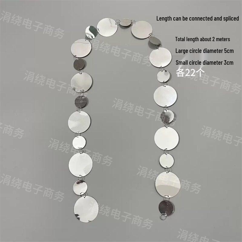 Silver and Gold Sequin String Curtain for Weddings - Beaded Decoration for Backgrounds and Ceilings