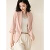 Korean Style Spring and Summer New Commuter Ol Elegant One Button Slim Fit Slimming Casual All-matching 3/4 Sleeve Blazers Women