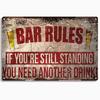 Funny Bar Metal Sign, Retro Plaque, Vintage Tin Sign, Alcohol Drinker, Pub, Club, Man Cave, Kitchen Wall Decoration