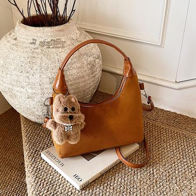 Dumpling Bag New Autumn and Winter Women's Bag High-end Suede Large Capacity Shoulder Messenger Bag Portable Tote
